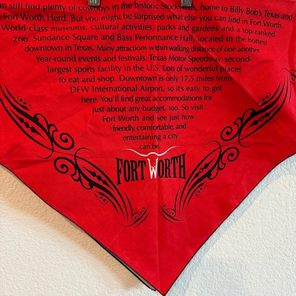 🆕 Luxurious Western Heritage Bandana – Fort Worth Collector’s Edition